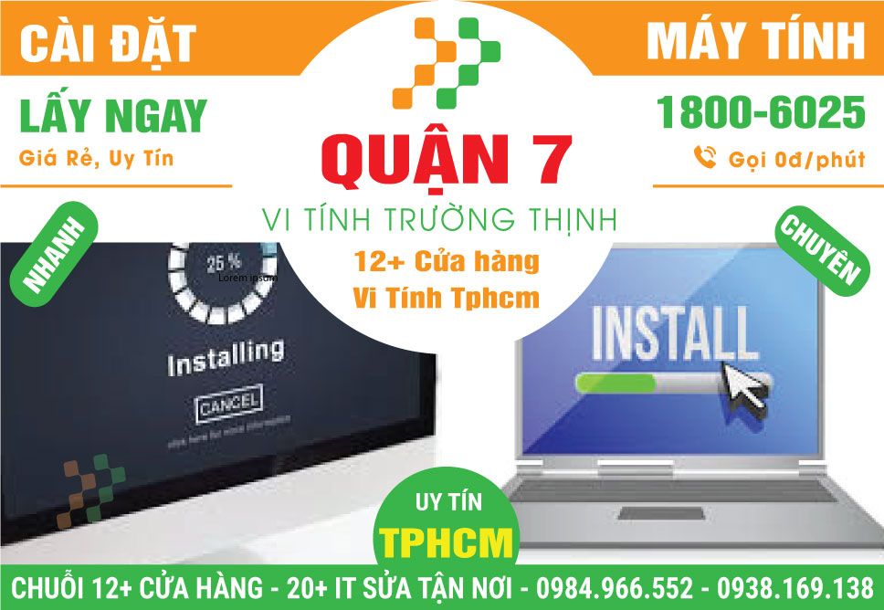 Cài Đặt Máy Tính Giá Rẻ Tại Quận 7