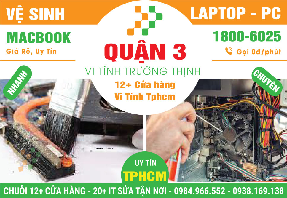 Vệ Sinh Máy Tính PC - Laptop Giá Rẻ Tại Quận 3