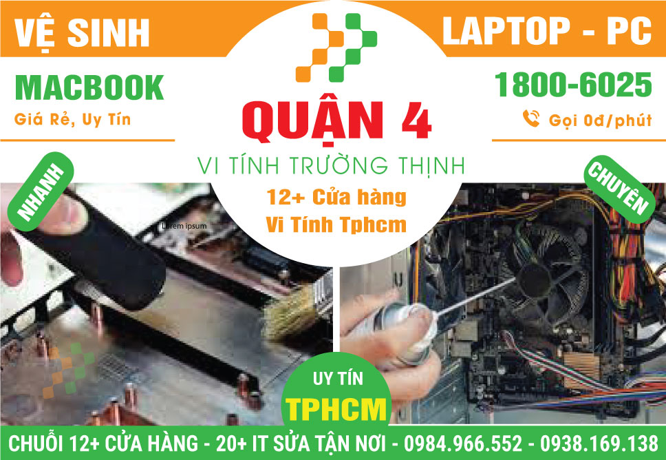 Vệ Sinh Máy Tính PC - Laptop Giá Rẻ Tại Quận 4