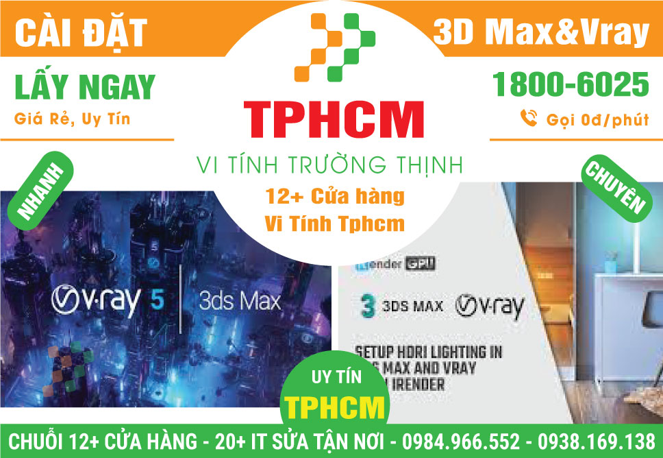 Cài Đặt 3D Max & Vray – Hỗ Trợ Kiến Trúc, Đồ Họa 3D