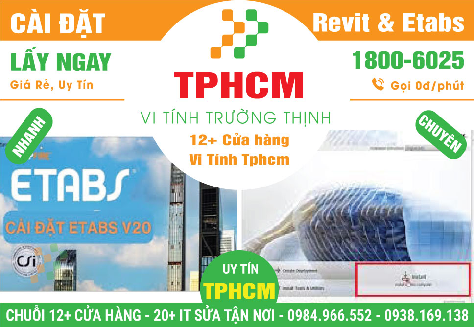 Cài Đặt Phần Mềm Xây Dựng – AutoCAD, SketchUp, Revit, Etabs