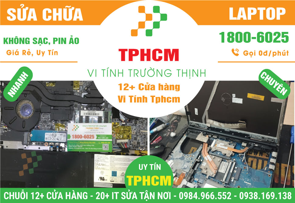 Sửa Chữa Laptop không sạc pin - pin ảo - chai pin