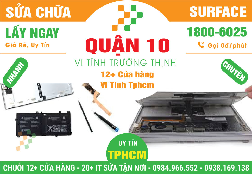 Trung Tâm Sửa Chữa Surface Giá Rẻ Tại Quận 10