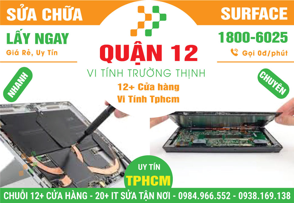 Trung Tâm Sửa Chữa Surface Giá Rẻ Tại Quận 12