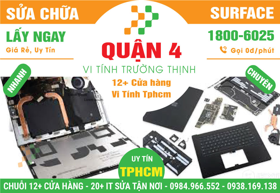 Trung Tâm Sửa Chữa Surface Giá Rẻ Tại Quận 4