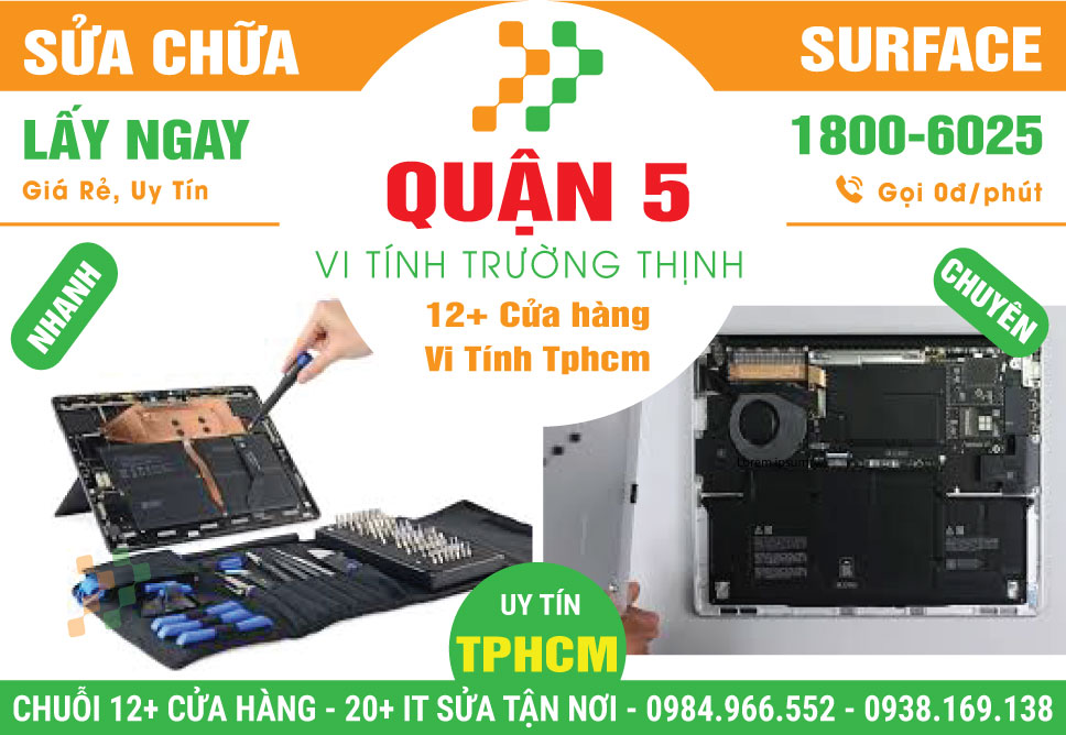 Trung Tâm Sửa Chữa Surface Giá Rẻ Tại Quận 5