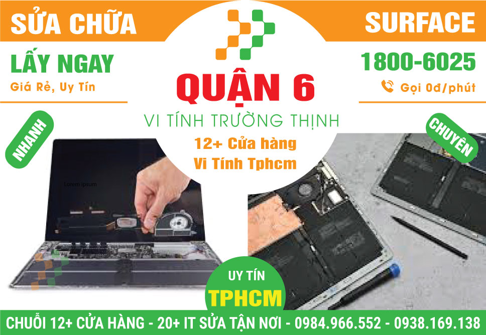 Trung Tâm Sửa Chữa Surface Giá Rẻ Tại Quận 6