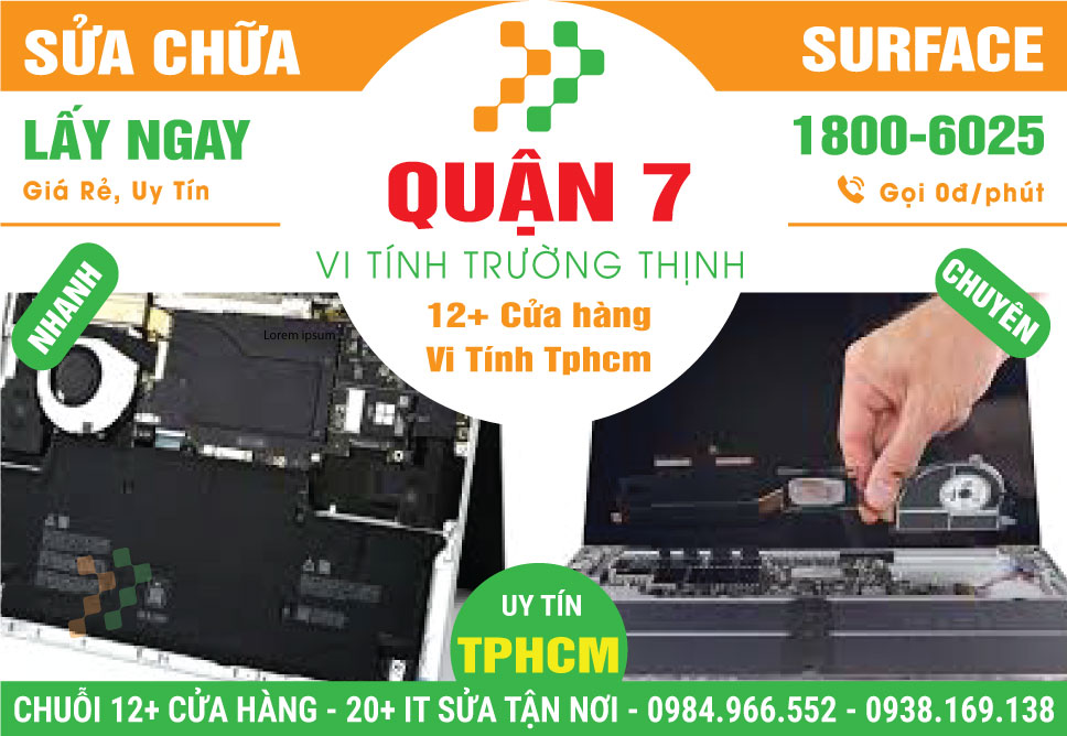 Trung Tâm Sửa Chữa Surface Giá Rẻ Tại Quận 7