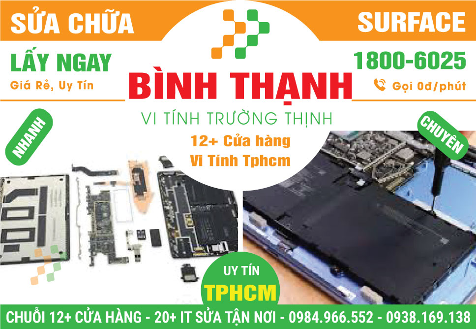 Trung Tâm Sửa Chữa Surface Giá Rẻ Tại Quận Bình Thạnh