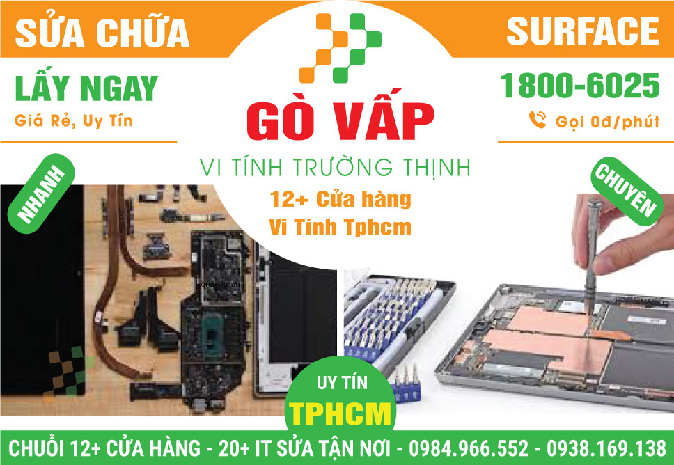 Trung Tâm Sửa Chữa Surface Giá Rẻ Tại Quận Gò Vấp