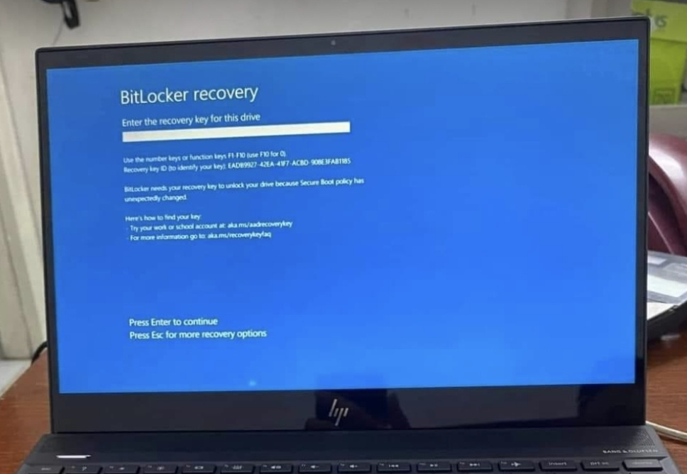 Sửa Surface Bị Khóa Bitlocker - Bảo Vệ Dữ Liệu