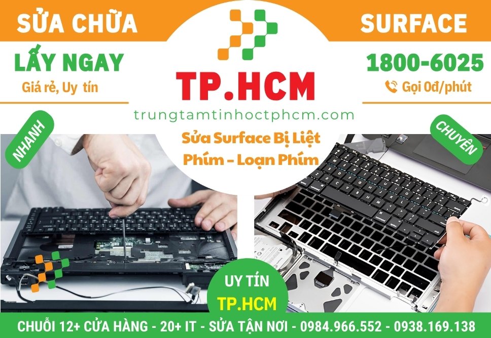 Sửa Surface Bị Liệt Phím – Loạn Phím
