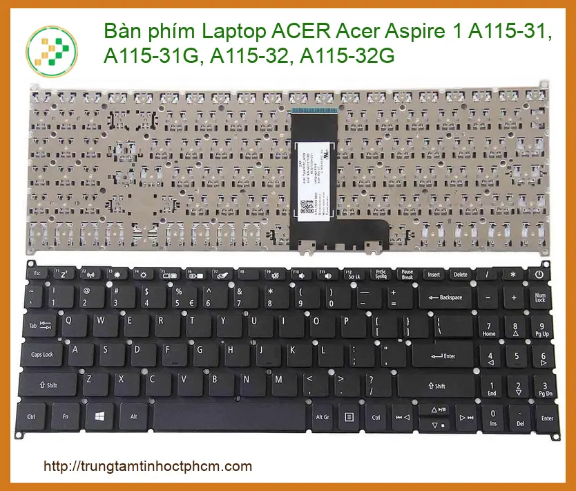Linh kiện Bàn phím Laptop ACER Acer Aspire 1 A115-31, A115-31G, A115-32, A115-32G chất lượng - Dịch vụ từ Trung Tâm Tin