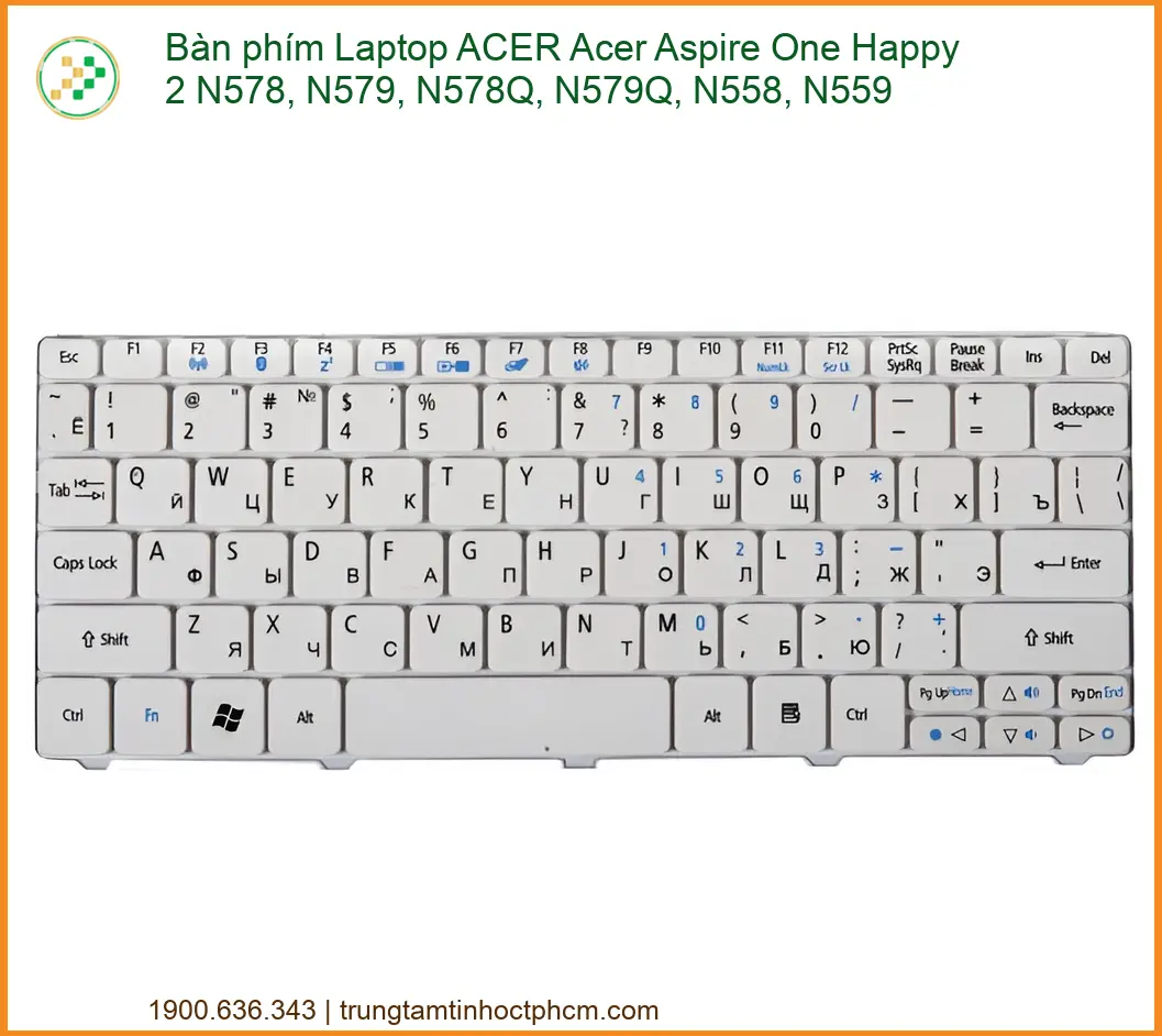 Bàn Phím Laptop Acer Aspire One Happy 2 Chính Hãng - Thay Thế Uy Tín