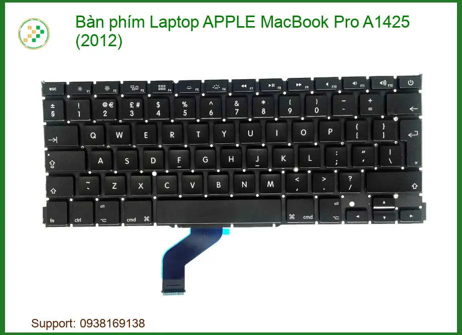 Bàn Phím Laptop Apple Macbook Pro A1425 (2012) Chính Hãng - Thay Thế Uy Tín Tphcm