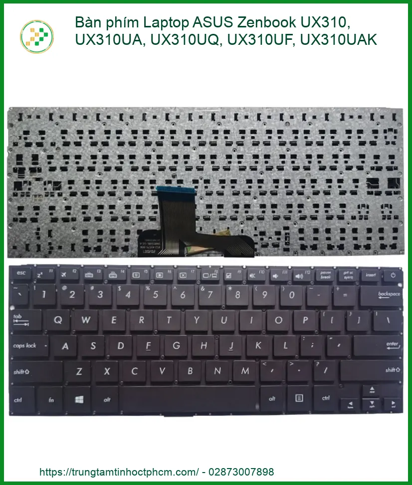 Thay Bàn Phím Laptop Asus Zenbook Ux310, Ux310ua, Ux310uq Chính Hãng, Lấy Liền