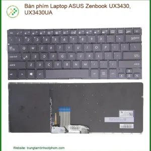Thay Bàn Phím Laptop Asus Zenbook Ux3430, Ux3430ua Chính Hãng Lấy Ngay