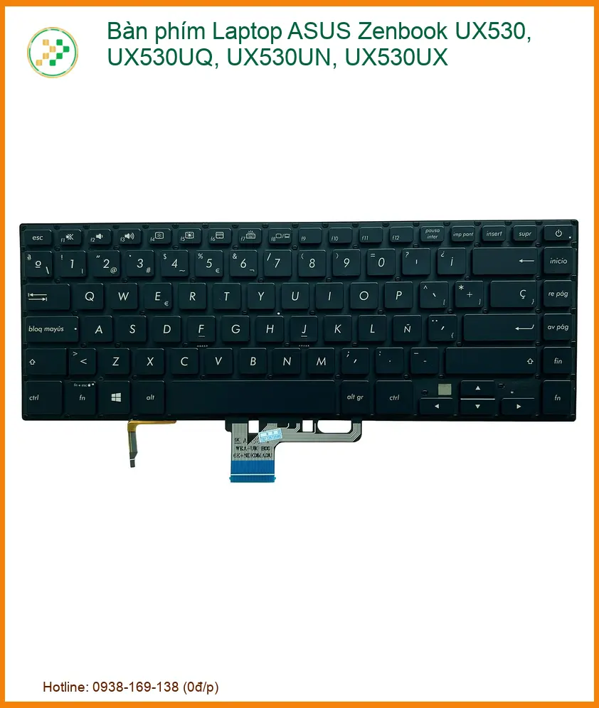 Thay Bàn Phím Laptop Asus Zenbook Ux530 Ux530uq Ux530un Ux530ux Zin Chính Hãng - Lấy Liền Tại Chỗ
