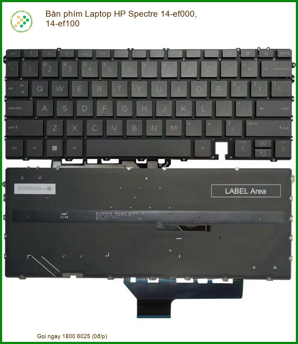 Thay Bàn Phím Laptop Hp Spectre 14-ef000, 14-ef100 Zin Chính Hãng Lấy Liền Tại Chỗ
