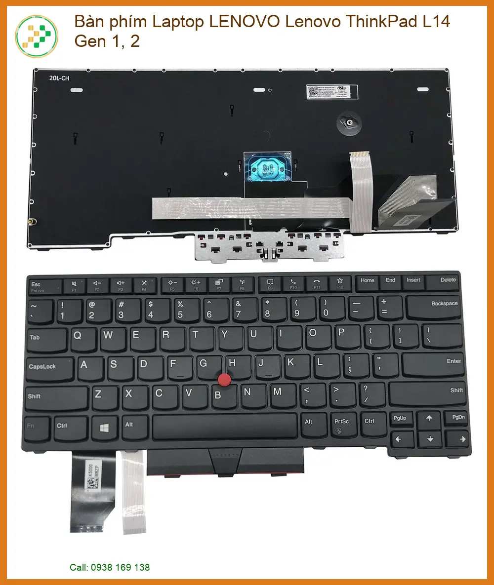 Thay Bàn Phím Laptop Lenovo Thinkpad L14 Gen 1, 2 Chính Hãng - Lấy Liền Tại Tphcm