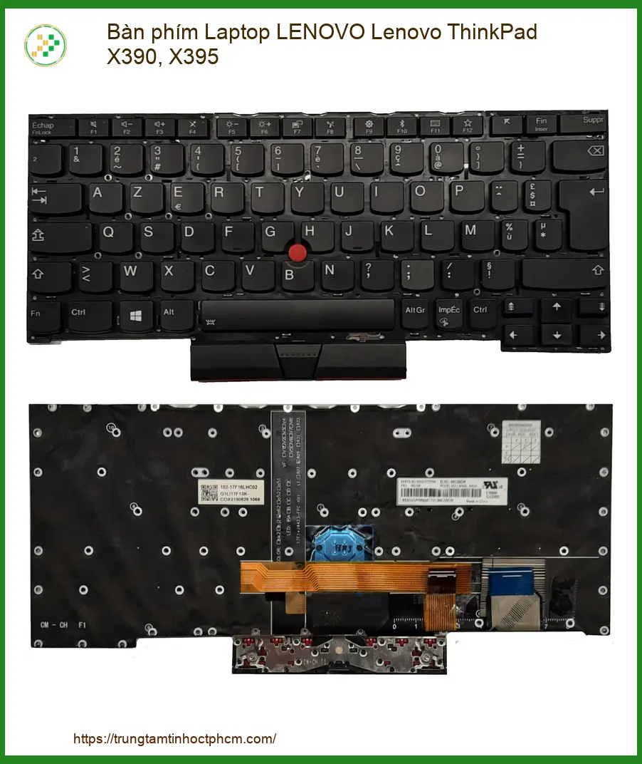 Bàn Phím Laptop Lenovo Thinkpad X390, X395 Chính Hãng - Thay Thế Lấy Ngay