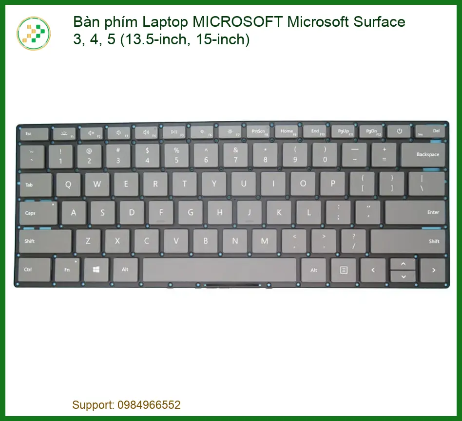 Thay Bàn Phím Laptop Microsoft Surface 3, 4, 5 (13.5-inch, 15-inch) Chính Hãng, Lấy Ngay