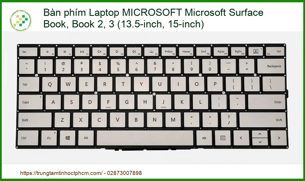 Thay Bàn Phím Laptop Microsoft Surface Book, Book 2, 3 Zin Chính Hãng Lấy Liền Tại Chỗ