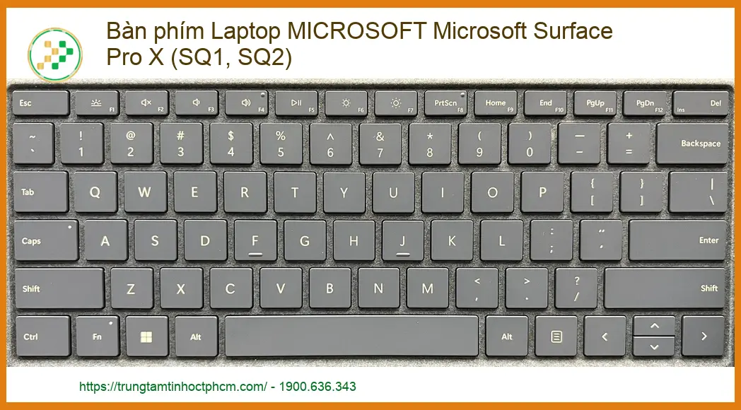 Thay Bàn Phím Laptop Microsoft Microsoft Surface Pro X (sq1, Sq2) Chính Hãng, Lấy Liền