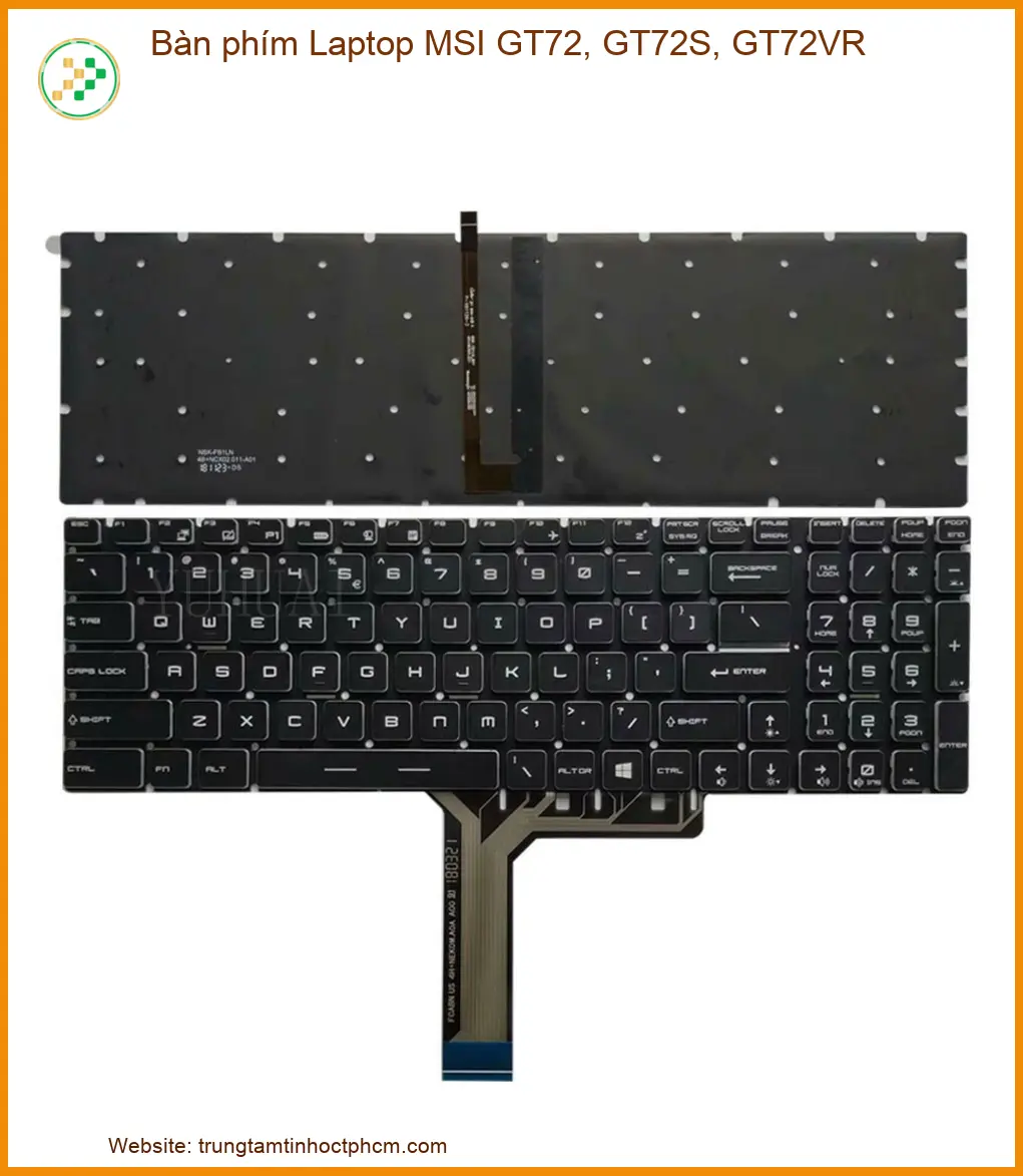 Thay Bàn Phím Laptop Msi Gt72, Gt72s, Gt72vr Zin Chính Hãng Lấy Liền Tại Chỗ Tphcm