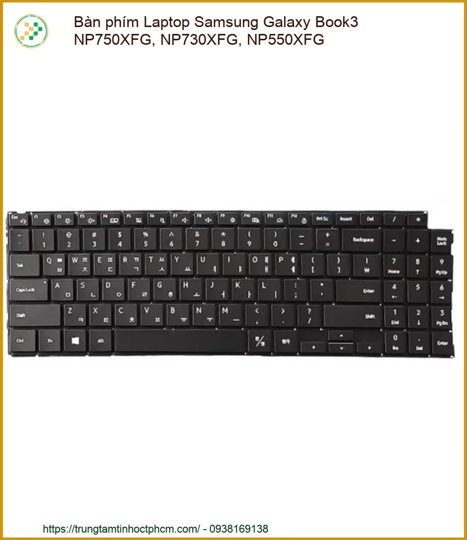 Linh kiện Bàn phím Laptop Samsung Galaxy Book3 NP750XFG, NP730XFG, NP550XFG chất lượng - Dịch vụ từ Trung Tâm Tin Học Tr