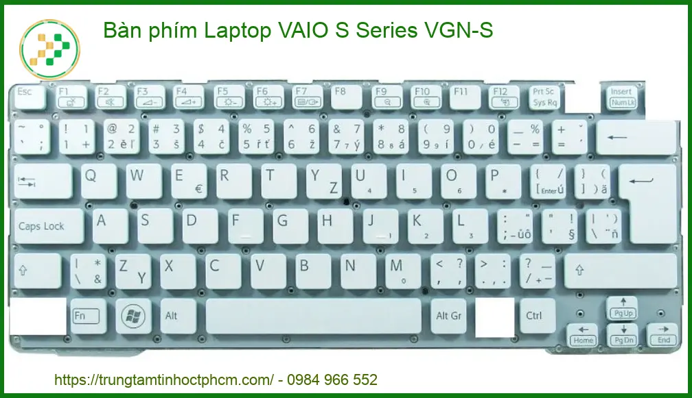 Thay Bàn Phím Laptop Vaio S Series Vgn-s Zin Chính Hãng - Lấy Ngay Tại Tphcm