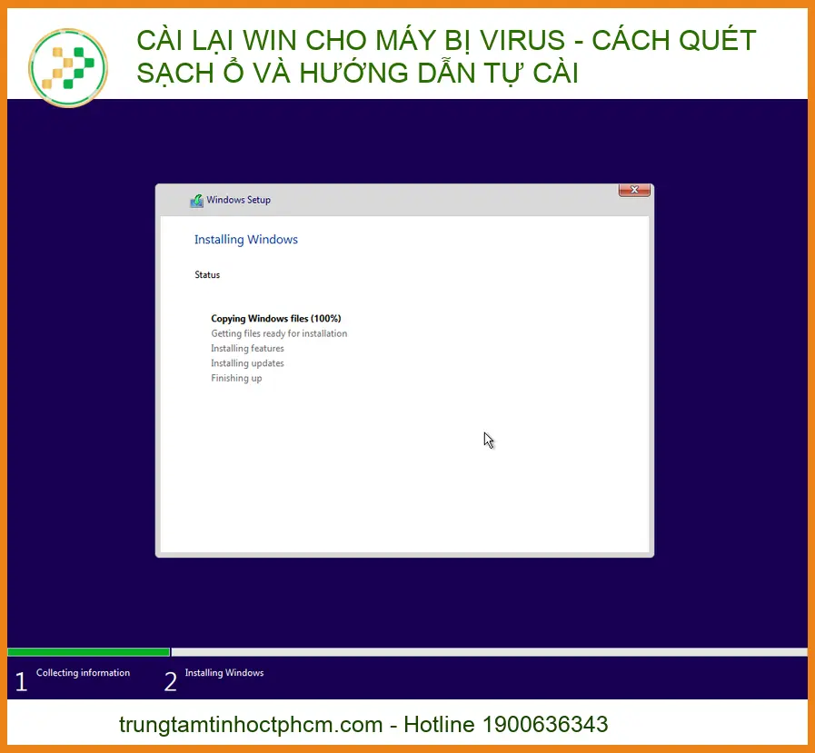 Cài lại Win cho máy bị Virus: Hướng dẫn sạch ổ cứng và khôi phục hệ thống từ A-Z
