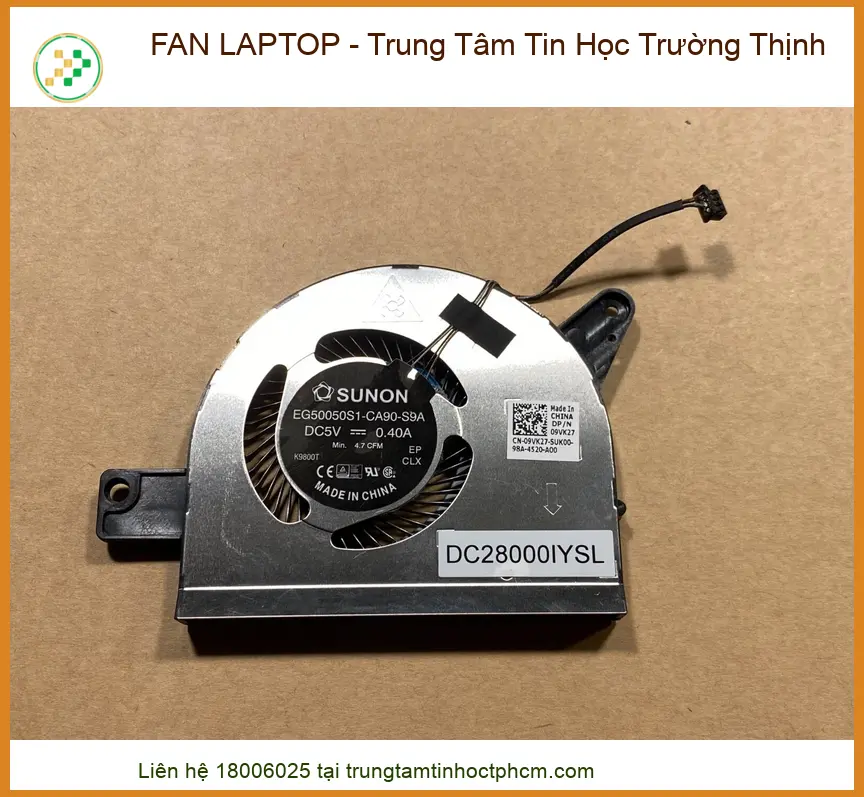 Dịch Vụ Cung Cấp Và Thay Thế Linh Kiện Fan Laptop Chính Hãng