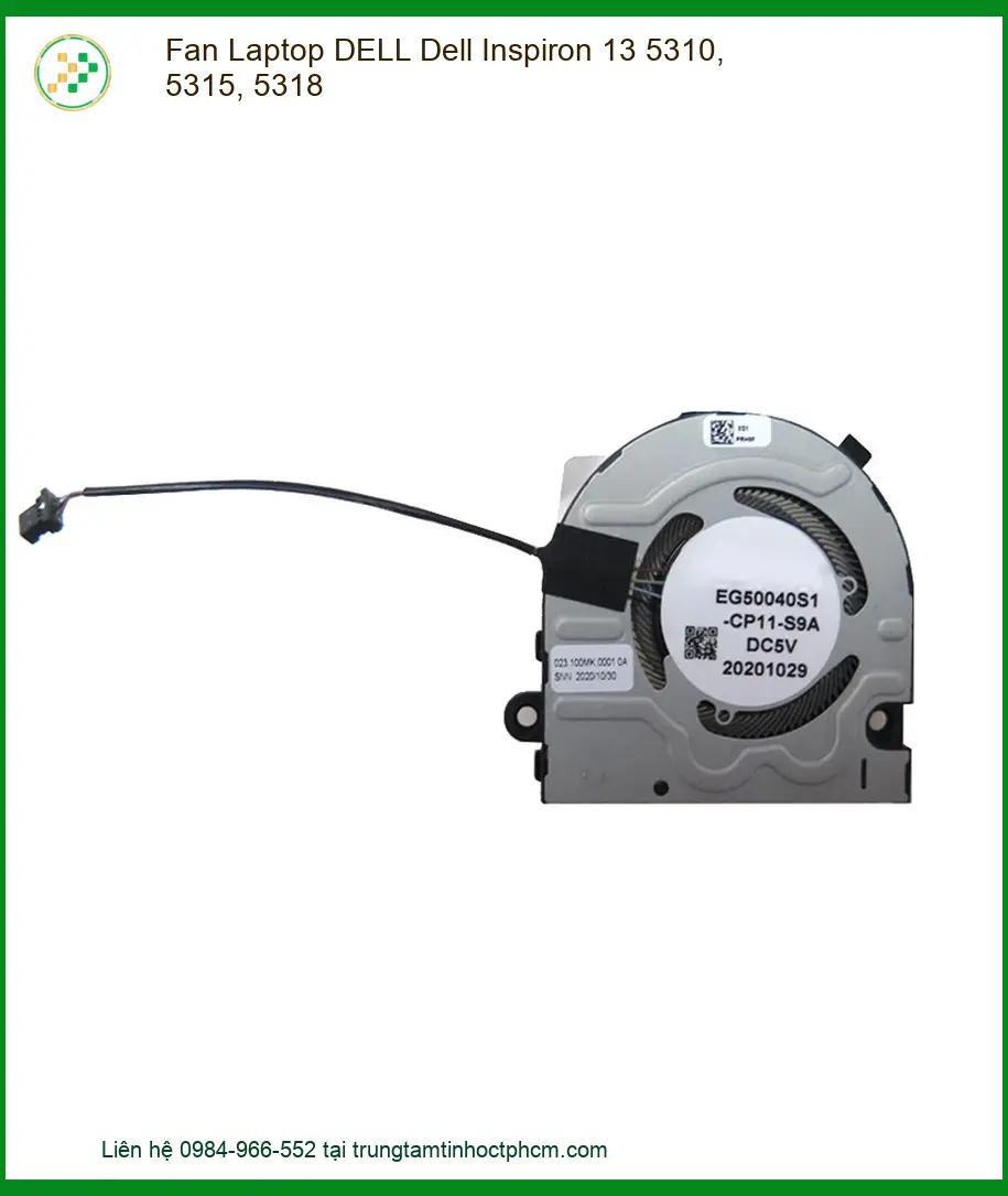 Thay Fan Laptop Dell Inspiron 13 5310, 5315, 5318 Zin Chính Hãng - Lấy Liền Tại Tphcm