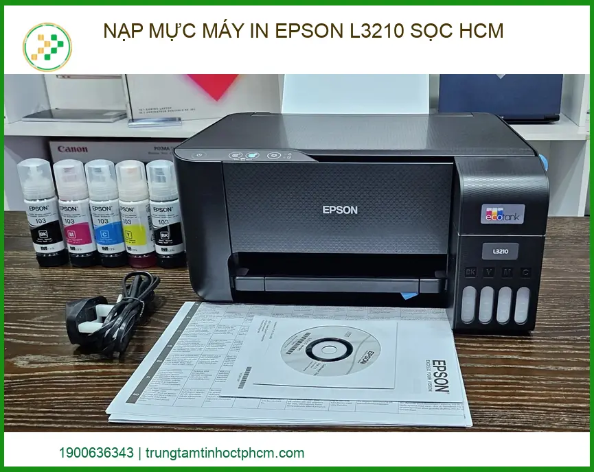 Địa Chỉ Nạp Mực Máy In Epson L3210 Sọc Uy Tín Lấy Ngay Tại HCM