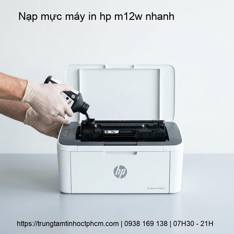 Nạp mực máy in HP M12w