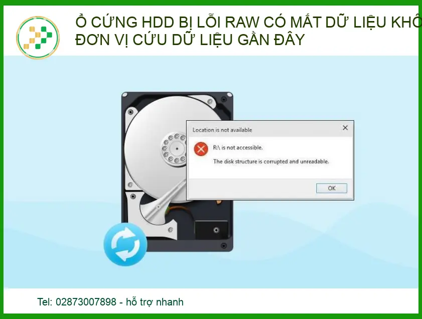 Ổ cứng HDD bị lỗi RAW có mất dữ liệu không? Đơn vị cứu dữ liệu uy tín lấy ngay