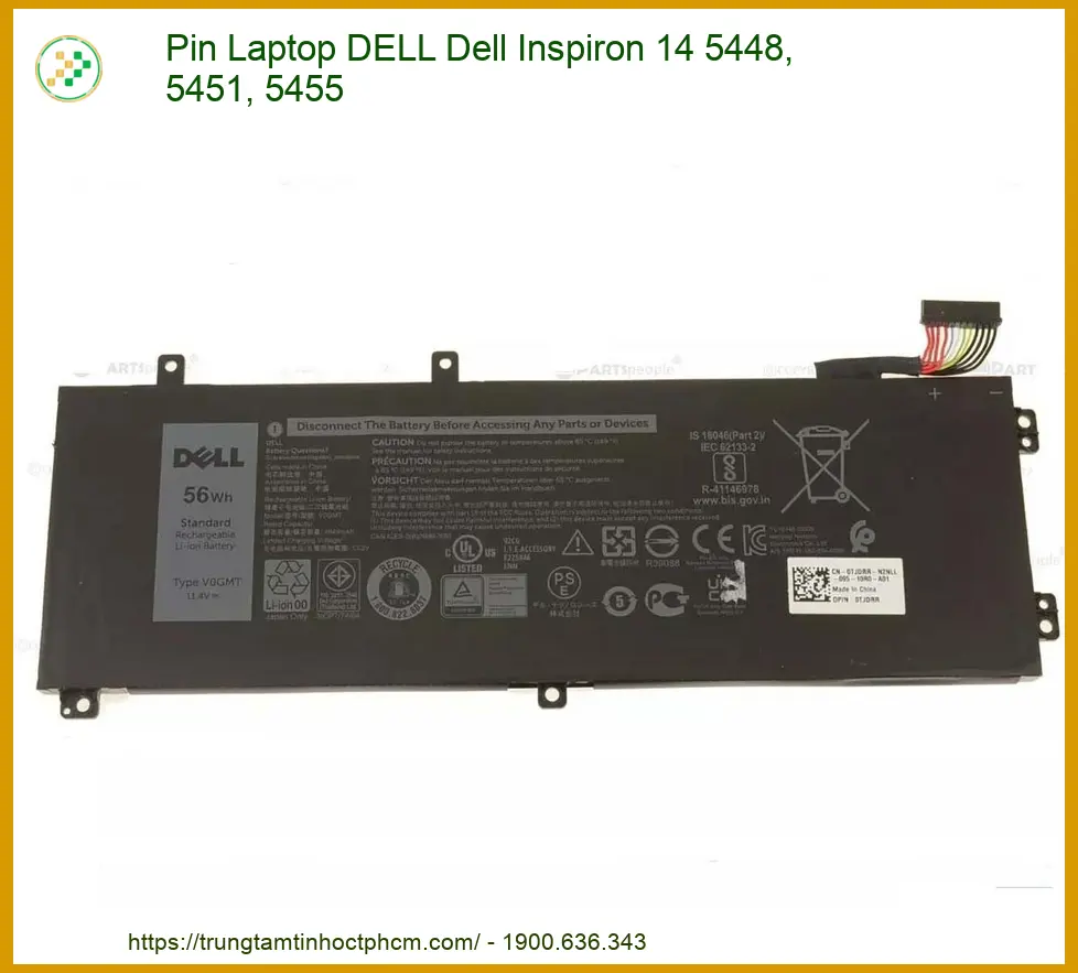 Phục hồi năng lượng cho laptop của bạn với pin Dell chuẩn chính hãng, bảo hành dài hạn, thay lấy ngay trong 15 phút.