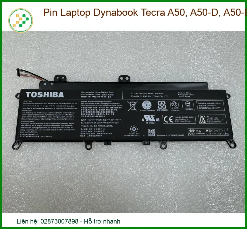 Phục hồi năng lượng cho laptop Dynabook của bạn với pin chính hãng, bảo hành dài hạn, lấy ngay tại chỗ!