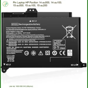 Thay Pin Laptop Hp Pavilion 14-au000, 14-au100, 15-au000, 15-au100, 15-au200 Zin Chính Hãng Lấy Liền
