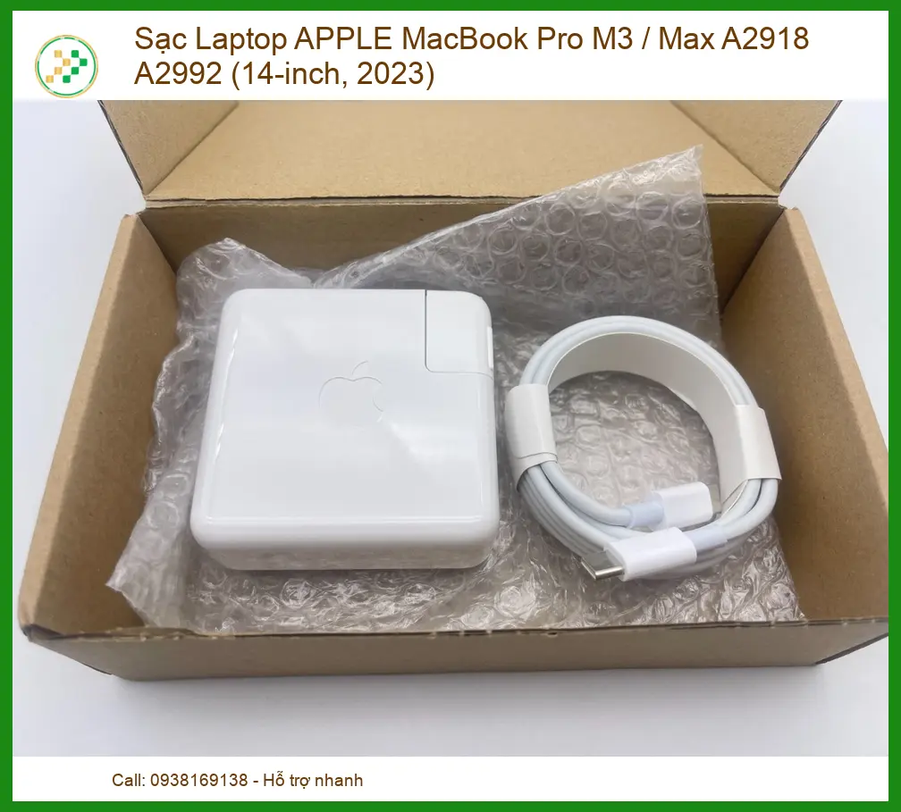 Linh kiện Sạc Laptop APPLE MacBook Pro M3 / Max A2918 A2992 (14-inch, 2023) chất lượng - Dịch vụ từ Trung Tâm Tin Học Tr