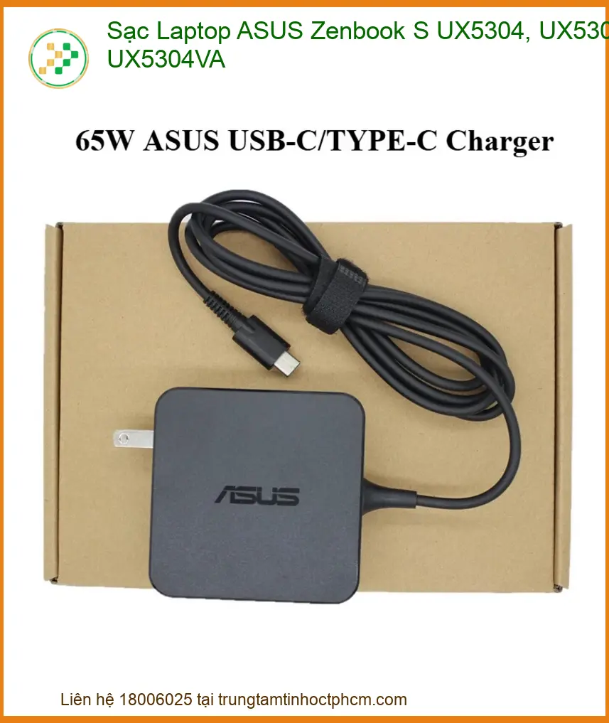 Sạc Laptop Asus Zenbook S Ux5304, Ux5304ma, Ux5304va Chính Hãng - Trung Tâm Sửa Chữa Lấy Ngay