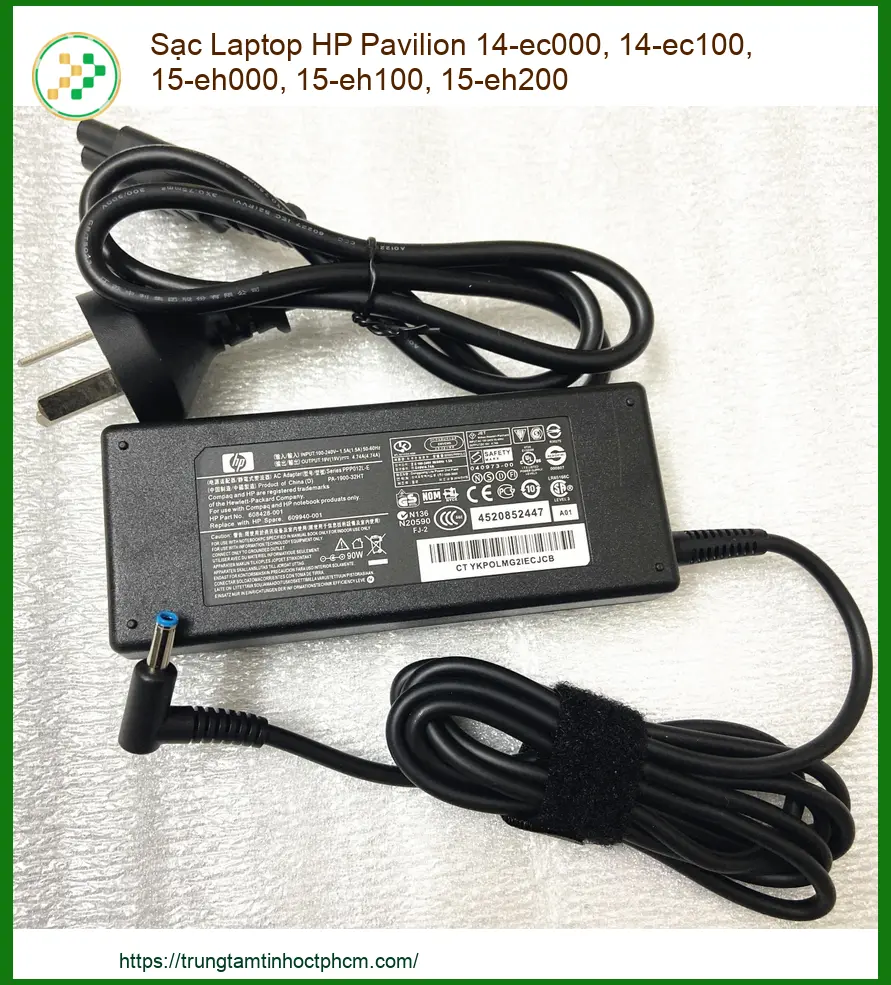 Sạc Laptop Hp Pavilion 14-ec000 15-eh000 Zin Chính Hãng - Thay Lấy Liền Tại Tphcm