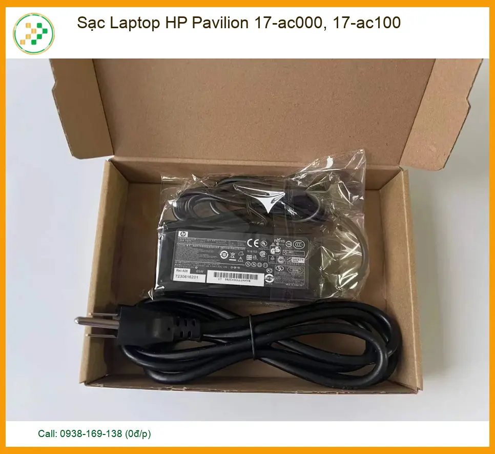 Sạc Laptop Hp Pavilion 17-ac000, 17-ac100 Zin Chính Hãng - Thay Lấy Liền Tại Tphcm