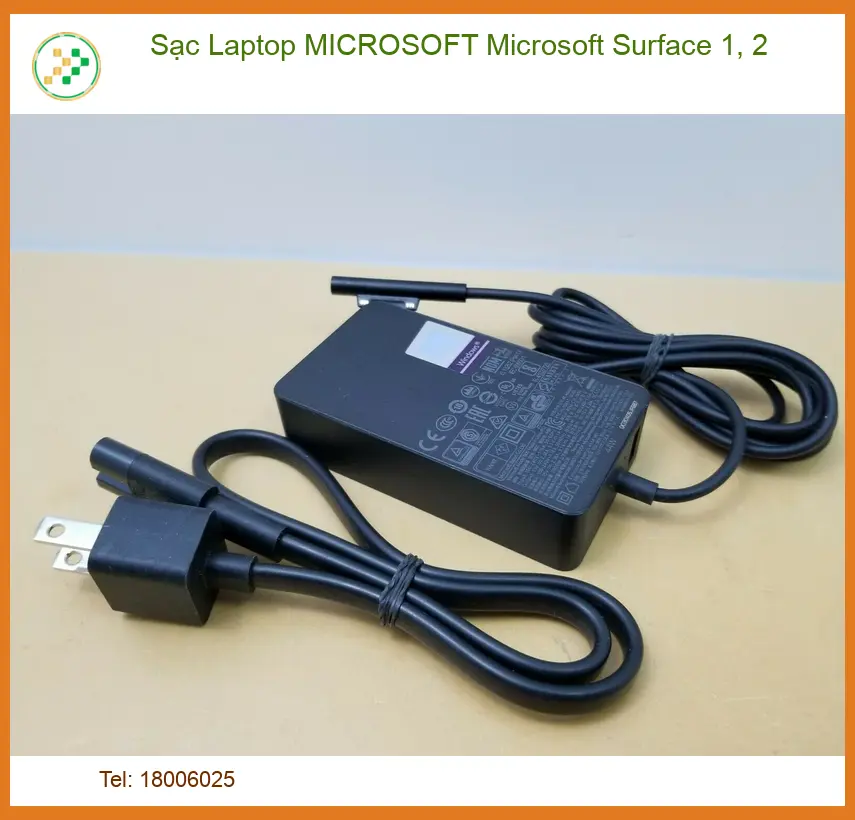 Sạc Laptop Microsoft Microsoft Surface 1, 2 Chính Hãng - Thay Thế, Sửa Chữa Lấy Liền Tại Tphcm