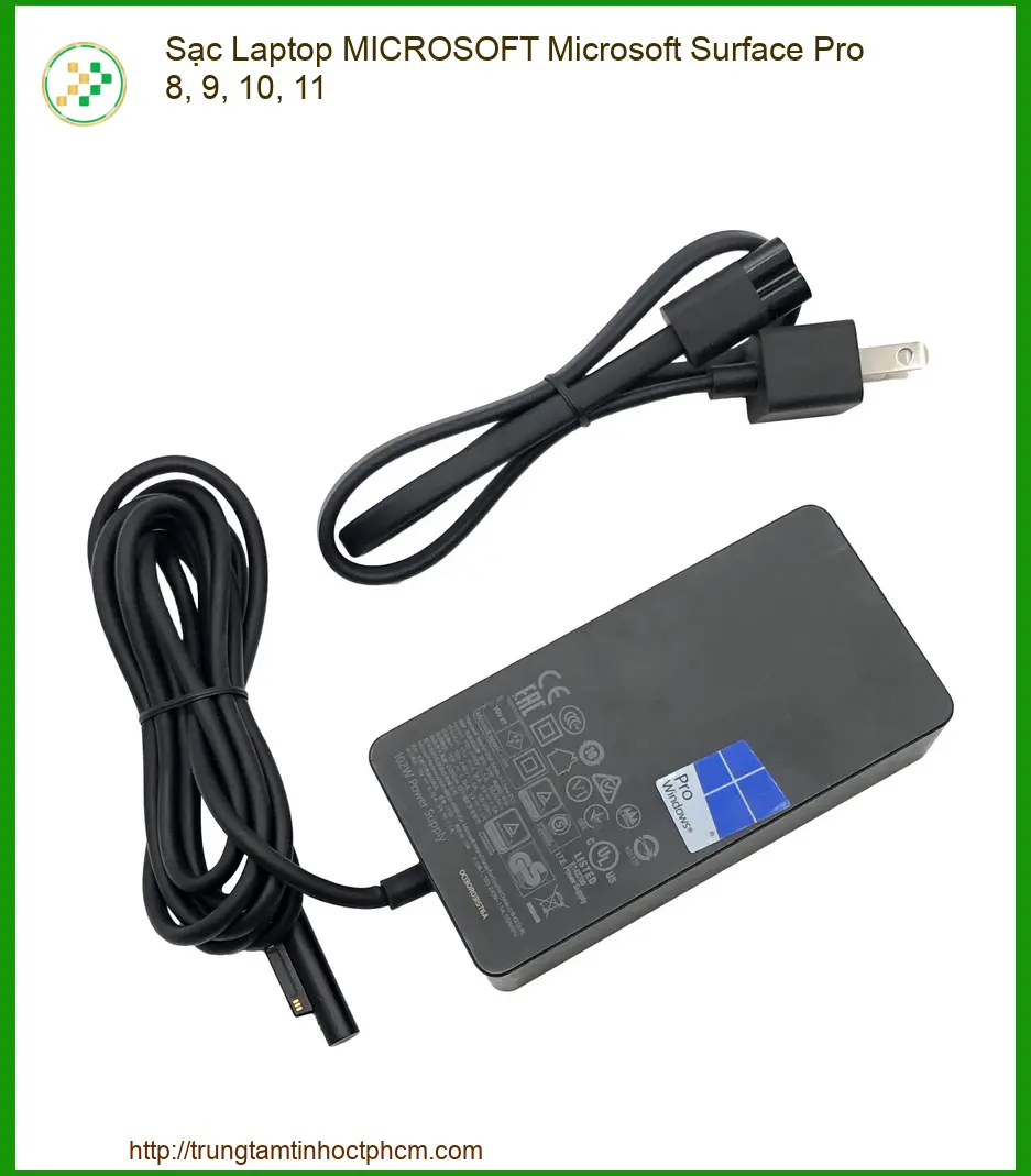 Linh kiện Sạc Laptop MICROSOFT Microsoft Surface Pro 8, 9, 10, 11 chất lượng - Dịch vụ từ Trung Tâm Tin Học Trường Thịnh