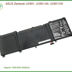 Pin Laptop ASUS Zenbook UX501 - Thay Nhanh Tại Trung Tâm Gần Nhất TPHCM