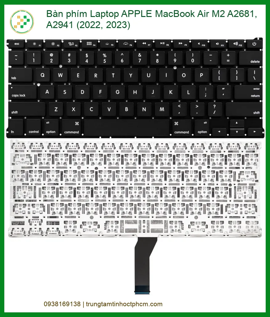 Bàn Phím Laptop Apple MacBook Air M2 A2681, A2941 (2022, 2023) - Địa Chỉ Sửa Uy Tín, Thay Lấy Liền