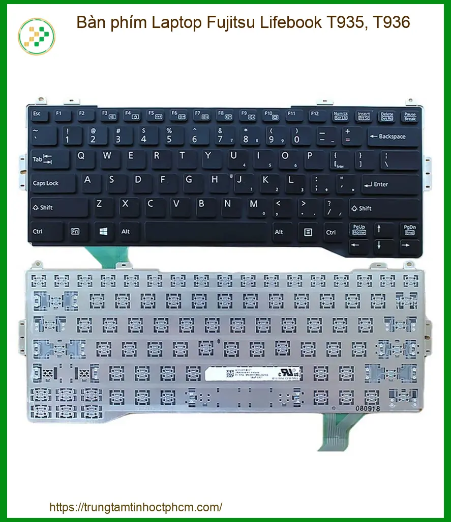 Linh kiện Bàn phím Laptop Fujitsu Lifebook T935, T936 chất lượng - Dịch vụ từ Trung Tâm Tin Học Trường Thịnh.