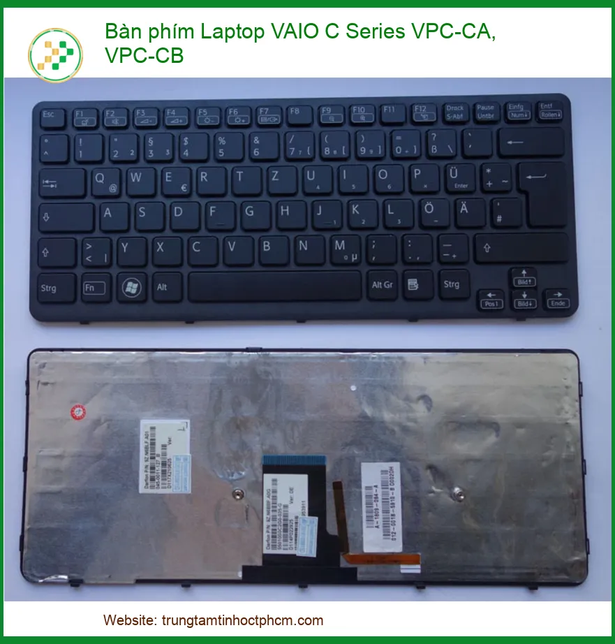 Bàn phím Laptop VAIO C Series VPC-CA, VPC-CB